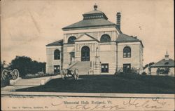 Memorial Hall, Rutland, VT Postcard