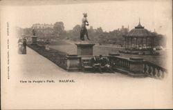 View in People's Park, Halifax Postcard