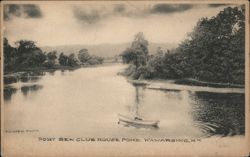 Port Ben Club House Pond, Wawarsing, NY New York Postcard Postcard Postcard