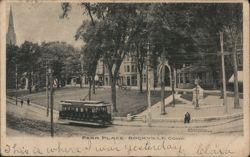 Park Place, Rockville, Connecticut Postcard