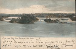 The Dam, Turner's Falls, Massachusetts Postcard