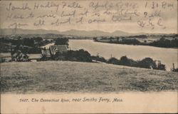 Connecticut River near Smiths Ferry, Massachusetts Postcard Postcard Postcard