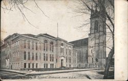 St. Raphael's Cathedral & School, Dubuque, Iowa Postcard Postcard Postcard