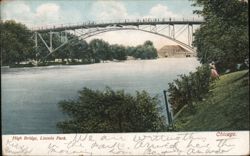 High Bridge, Lincoln Park, Chicago Postcard