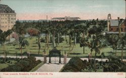 View towards Breakers, Palm Beach, FL Florida Postcard Postcard Postcard