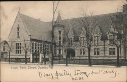 Public Library, Scranton, PA Postcard