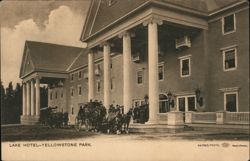 Lake Hotel - Yellowstone Park Hotels Haynes Photo Postcard Postcard Postcard