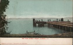 Park Street Wharf, Alameda, California Postcard