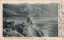 Bathing Beach at Bolinas by the Sea, CA California Postcard Postcard Postcard