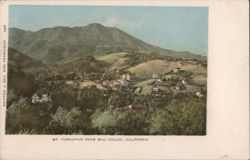 Mt. Tamalpais from Mill Valley, California Postcard Postcard Postcard