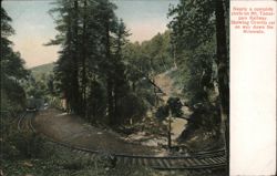 Mt. Tamalpais Railway Gravity Car Trains, Railroad Postcard Postcard Postcard