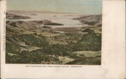 San Francisco Bay from Summit of Mt. Tamalpais California Postcard Postcard Postcard