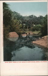 Mark West Creek at Dr. Burke's Sanitarium, Burke, California Postcard