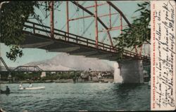 County Bridge over Russian River, near Healdsburg, Cal. California Postcard Postcard Postcard