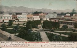 The Plaza, Healdsburg, CA California Postcard Postcard Postcard