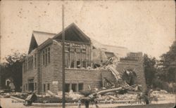 Ruins of Carnegie Library Santa Rosa, CA After 1906 Earthquake California Postcard Postcard Postcard