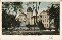 Hotel Vendome, San Jose, CA Postcard