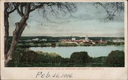 Lagunita and General View of Stanford University Postcard