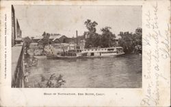 Head of Navigation, Red Bluff, California Postcard