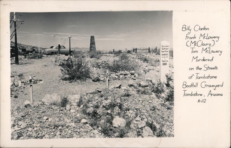 Boothill Graveyard Tombstone, AZ Postcard