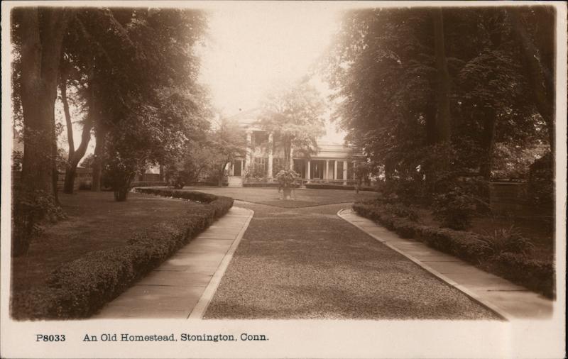 An Old Homestead Stonington, CT Postcard