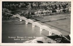 Rosebud Bridge Missouri River Postcard