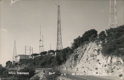 N.B.C. Television Towers, Elev. 6000 ft. Mount Wilson, CA Postcard Postcard Postcard