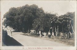 Calle de Los Baños Colima, Mexico Postcard Postcard Postcard