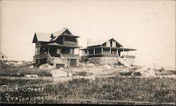 Oak Street Houses Postcard