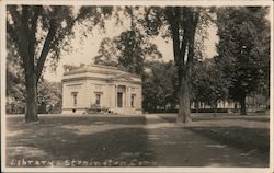 Library Stonington, CT Postcard Postcard Postcard