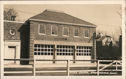 Fire House in Stonington, Connecticut Postcard