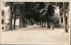 Looking down Main Street Stonington, CT Postcard Postcard Postcard