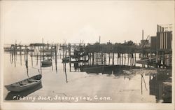 Fishing Dock Stonington, CT Postcard Postcard Postcard