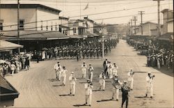 Patriotic Street Parade Postcard