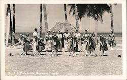 Hula Girls Hawaii Postcard Postcard Postcard