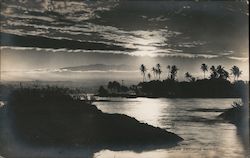 Sunset over the Harbor Hilo, HI Postcard Postcard Postcard