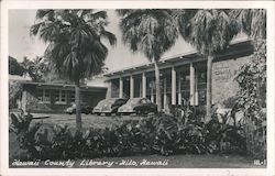 Hawaii County Library Postcard