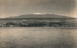 Panoramic View of Mauna Kea Snow-Capped Peak - Hilo, Hawaii Postcard