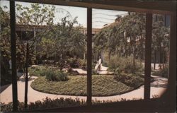 Memorial West Hospital, Long Beach, CA - Courtyard California Postcard Postcard Postcard