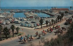 Santa Barbara Yacht Harbor, Spanish Fiesta Day Parade California Dave Mis Postcard Postcard Postcard