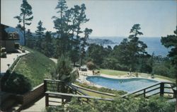 Highlands Inn, Carmel, CA - Pool and Ocean View Postcard