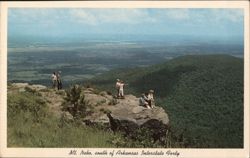 Panoramic View from Mt. Nebo Overlooking Arkansas River Valley Postcard