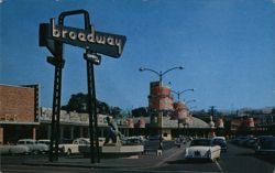 Broadway Shopping Center, Walnut Creek, CA California Max Mahan Postcard Postcard Postcard