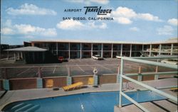 Airport Travelodge, San Diego, California Postcard Postcard Postcard