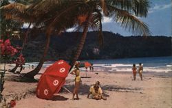 Maracas Bay Beach near Port of Spain, Trinidad Caribbean Islands Postcard Postcard Postcard