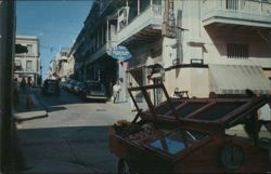 Typical Street Scene, San Juan, Puerto Rico Postcard