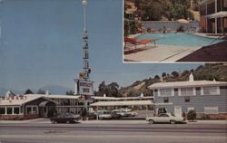 Hospitality House Motel, Redding, CA California Postcard Postcard Postcard