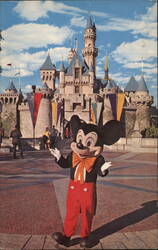 Mickey Mouse at Disneyland Anaheim, CA Postcard Postcard Postcard