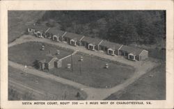 Siesta Motor Court, Route 250, Ivy, Virginia Postcard