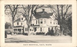 Saco Hospital, Saco, Maine Postcard Postcard Postcard